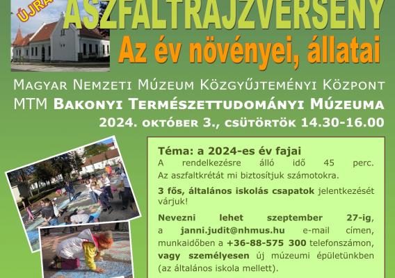 Az év állatai és növényei - aszfaltrajzverseny